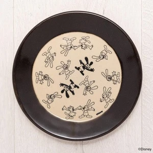 MASHICO ware Disney Oswald the Lucky Rabbit Multi-Plate 17cm Black Japan - Picture 1 of 5