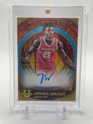 2022-23 Bowman University Inception Jarace Walker Orange Foil Rookie Auto /25 - Image 1 of 2