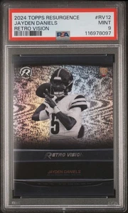 2024 Topps Resurgence Retro Vision Jayden Daniels #RV12 PSA 9 - Bild 1 von 2