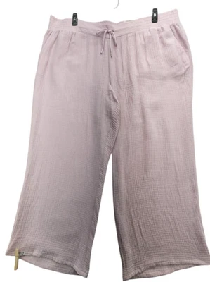 JM Collection Talla Grande Gasa Cordón Pan Lila Cielo 4X Mujer Pantalones Tejidos P117 Foto 1 de 4