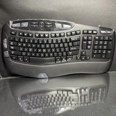 Logitech Cordless Wireless Keyboard Wave 640-000505 No Receiver / Dongle - Image 1 of 4