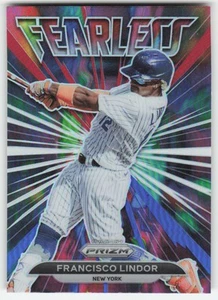 Panini Prizm #FL-13 2022 Francisco Lindor Fearless Silver Prizm Mets 602 - Imagen 1 de 2