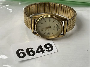 Pulsar Herren V744-0A20 Tag Datum Präsident geriffelt Quarz Analog Uhr SPEIDEL BAND - Bild 1 von 15