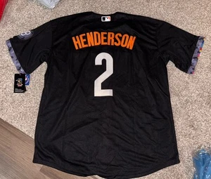 Brand New Stitched Henderson Black City Connect Med Orioles Jersey - Picture 1 of 2