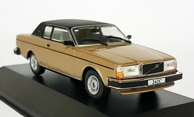 Atlas 1/43 - Volvo 262C Bertone Gold / Black Diecast Model Car - Image 1 of 4