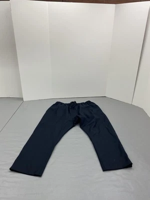 J.Crew Collection Pants Womens 6 Navy Wool Blend Pull On Elastic Drawstring - Image 1 of 4