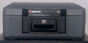 Sentry 1110 Portable Fire Safe Security Box Chest Lockbox With Handle 1 Key - Picture 1 of 5