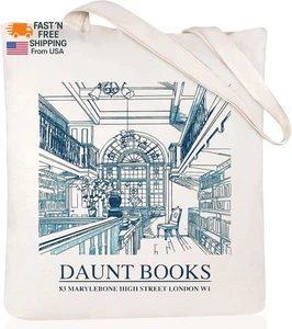 Canvas Tote Bag Aesthetic Cute Vintage Tote Bags Book Shoulder Bag Gifts Reusabl - Picture 1 of 12
