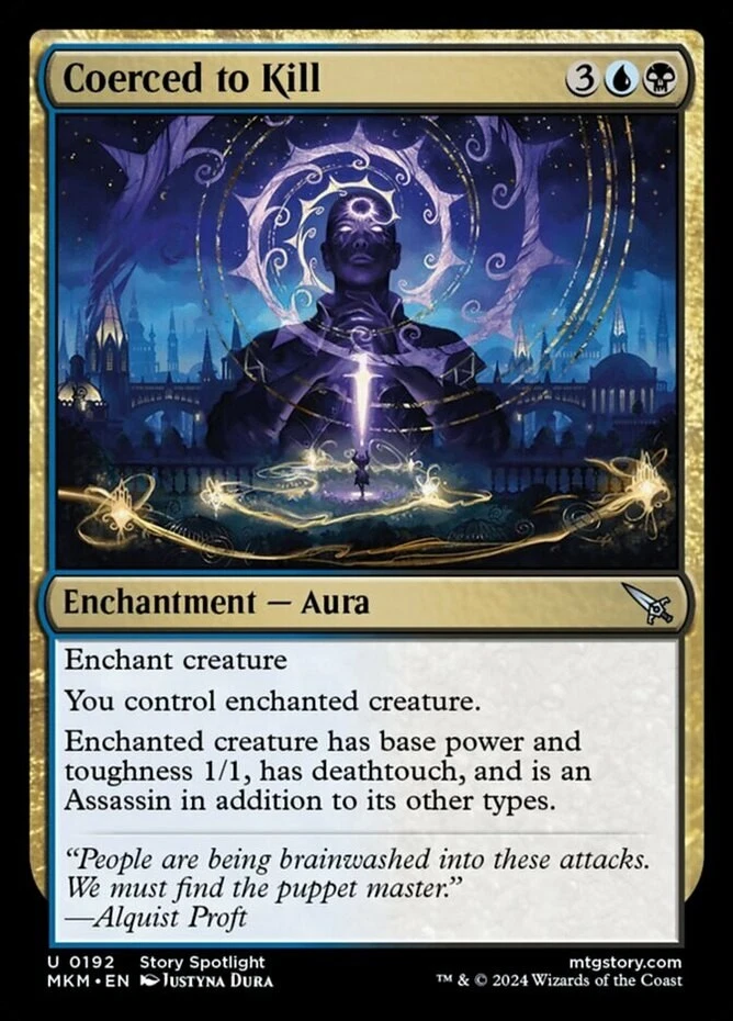 x1 Coerced to Kill - Murders at Karlov Manor - NM - MTG - Image 1 of 1