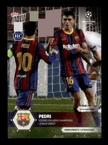 2020-21 Topps Now UEFA Champions League #005 Pedri  - Picture 1 of 2
