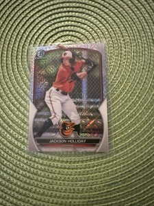 2023 Bowman - Chrome Prospects  Mojo Refractor #BCP-20 Jackson Holliday (RC) - Picture 1 of 2