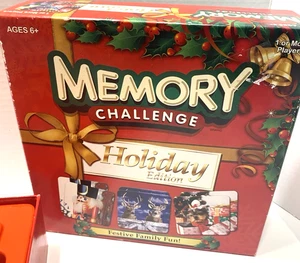 Hasbro MEMORY Challenge Holiday Edition Festive Family Fun! - Picture 1 of 6