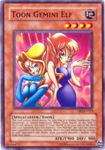 Toon Gemini Elf - DB2-EN119 - Common - Unlimited Edition - Damaged - Image 1 of 1