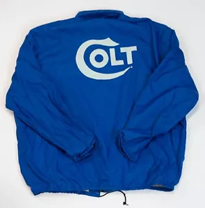 Vtg Colt Firearms Pla-Jac Dunbrooke USA Mens Jacket Windbreaker Lined Size 2XL - Picture 1 of 16