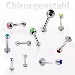 Piercing Lippenpiercing Labret Ohr Lippe Helix Tragus Madonna ++BLITZVERSAND++ - Bild 1 von 12