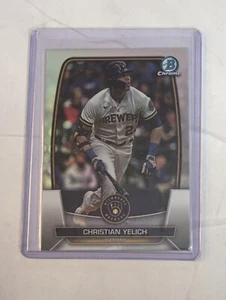 2023 Bowman Chrom Christian Yelich Refraktor/499 Milwaukee Brewers #57 - Bild 1 von 1