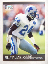 Melvin Jenkins #U-26 Fleer Ultra 1991 Football Card (Detroit Lions) LN