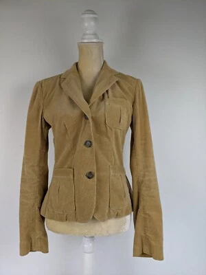 Chaqueta Blazer Vintage Ralph Lauren Deportiva Algodón Tostado Pana Para Mujer Talla 4 Foto 1 de 4