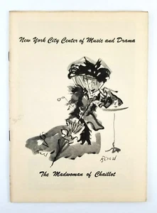Madwoman Of Chaillot NYC Center Of Music And Drama Program 1950 Martita Hunt - Foto 1 di 11