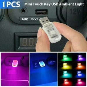 2025 LED USB Car Interior Light Neon Atmosphere Ambient AU Bulb Accessories I3A7 - Afbeelding 1 van 12