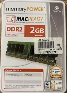 NEW! Centon Memory Power 2GB MAC READY Desktop RAM Memory DDR2-533.   P6 - Picture 1 of 2