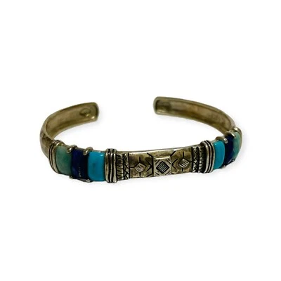 Silpada Sterling 925 Silver Beach House Amazonite Howlite Bracelet B3220 7 in - Image 1 of 4