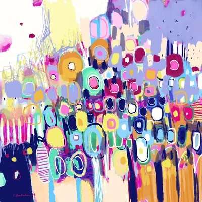 Papel semi-brilhante premium abstrato contemporâneo Emilia Bachelier 14x14” impressão - Imagem 1 de 3