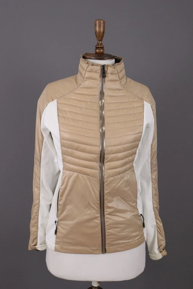 Chaqueta acolchada Rossignol beige cremallera completa senderismo aire libre talla M Foto 1 de 4