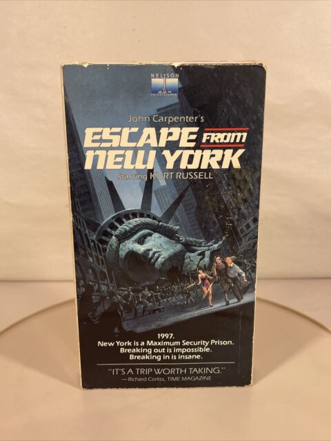 Escape From New York L.A. 2 VHS John Carpenter Kurt Russell Stacy Keach￼