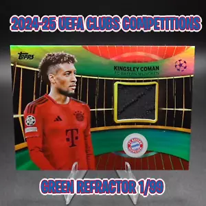 2024-25 UCC #SR-KC Kingsley Coman Relic Green Refractor 1/99 Bayern München - Bild 1 von 2