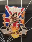 Hard Rock Cafe Leeds British Flag Rocker Pin Roling Stones Closed Cafe. 