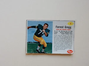 1962 Post Football Trading Card # 4 - Forrest Gregg - Green Bay Packers - Tackle - Picture 1 of 2