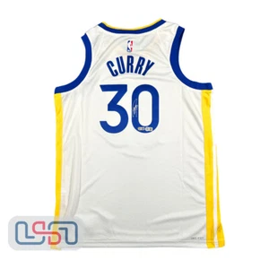 Stephen Curry Golden State Warriors Signed Nike White Swingman Jersey USA SM BAS - Picture 1 of 6