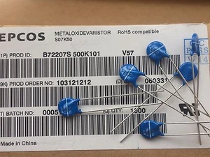 Metal oxide varistors S07K50 B72207-S 500-K101 made by Epcos 6pcs £5.00 Z1192 - Picture 1 of 1