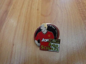 DANBURY MINT MANCHESTER MAN UNITED GREATEST PLAYER PIN BADGE - PAUL SCHOLES - Picture 1 of 2