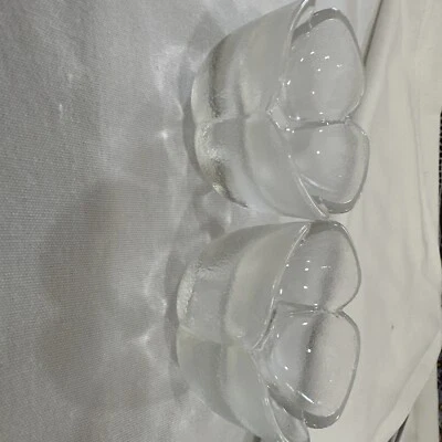 2 Rosenthal Studio-line Bleikristall Frosted Glass Candle Holders - Image 1 of 4