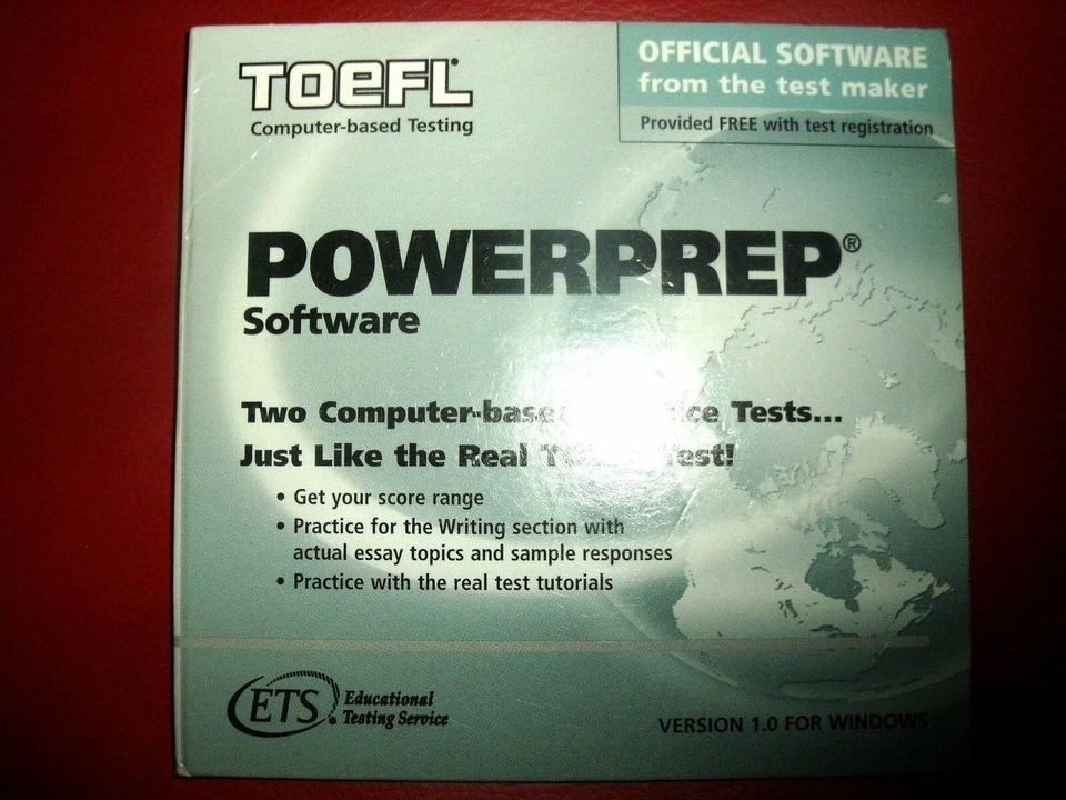 POWERPREP SOFTWARE, TOEFL COMPUTER-BASED TESTS CD ______________________________ - Image 1 of 1