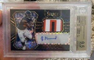 2016 Select Rookie Auto Materials Prizm Black Jordan Howard #1/1 BGS 9.5 Auto 10 - Picture 1 of 4