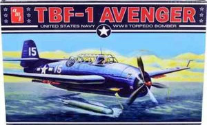 AMT TBF-1 Avenger WWII Navy Torpedo Bomber 1:48 Scale Model Kit New in Box - Picture 1 of 3