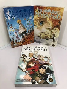 THE PROMISED NEVERLAND Kaiu Shirai Manga Volumes 9, 12 & 17 English (Lot of 3) - Picture 1 of 6