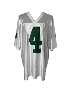 New York Jets Men’s Large Jersey Shirt NFL White Brett Favre #4 Throwback - Picture 1 of 7