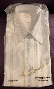 ARROW  KENT COLLECTION   VINTAGE DRESS SHIRT  UNUSED   MENS    SHORT SLEEVE - Picture 1 of 5