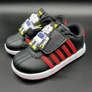 K Swiss Toddler's Shoes Sz 6C Black Red Robot Strap Slip On Boys Girls Kids New - Picture 1 of 10