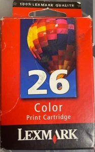 Lexmark 26 Color Ink Tri-Color Print Cartridge 10N0026 GENUINE NEW - Picture 1 of 2