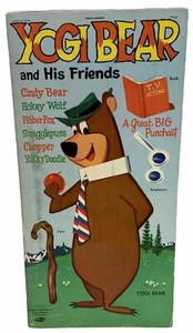 HUGE 22"! Vintage 1961 Hanna-Barbera Yogi Bear & Friends Great Big Punchout Book - Picture 1 of 7