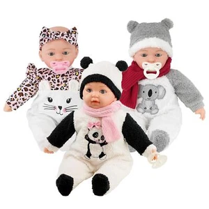 16" Moving Eyes Newborn Baby Soft Bodied Doll Sleeping Eyes BiBi Doll - Picture 1 of 23