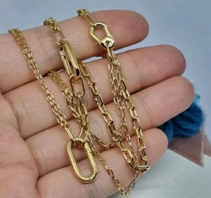 NEU Original Pandora ME Shine Gold Doppel Gliederkette Halskette 45 cm 💕  - Bild 1 von 11