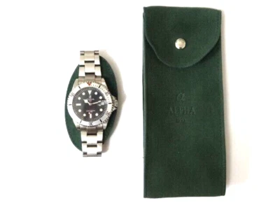 Reloj Automático Submariner Divers 3 ATM Vintage Años 90 α ALPHA 1993 Nuevo Antiguo Stock Foto 1 de 4