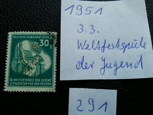 DDR Briefmarke 1951, Michelnr. 291, gestempelt, Weltfestspiele der Jugend - Bild 1 von 1