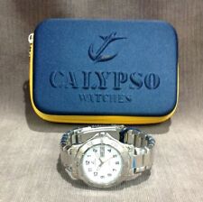 CALYPSO Stainless Steel White Dial Great Snorkel Watch Men's NWT